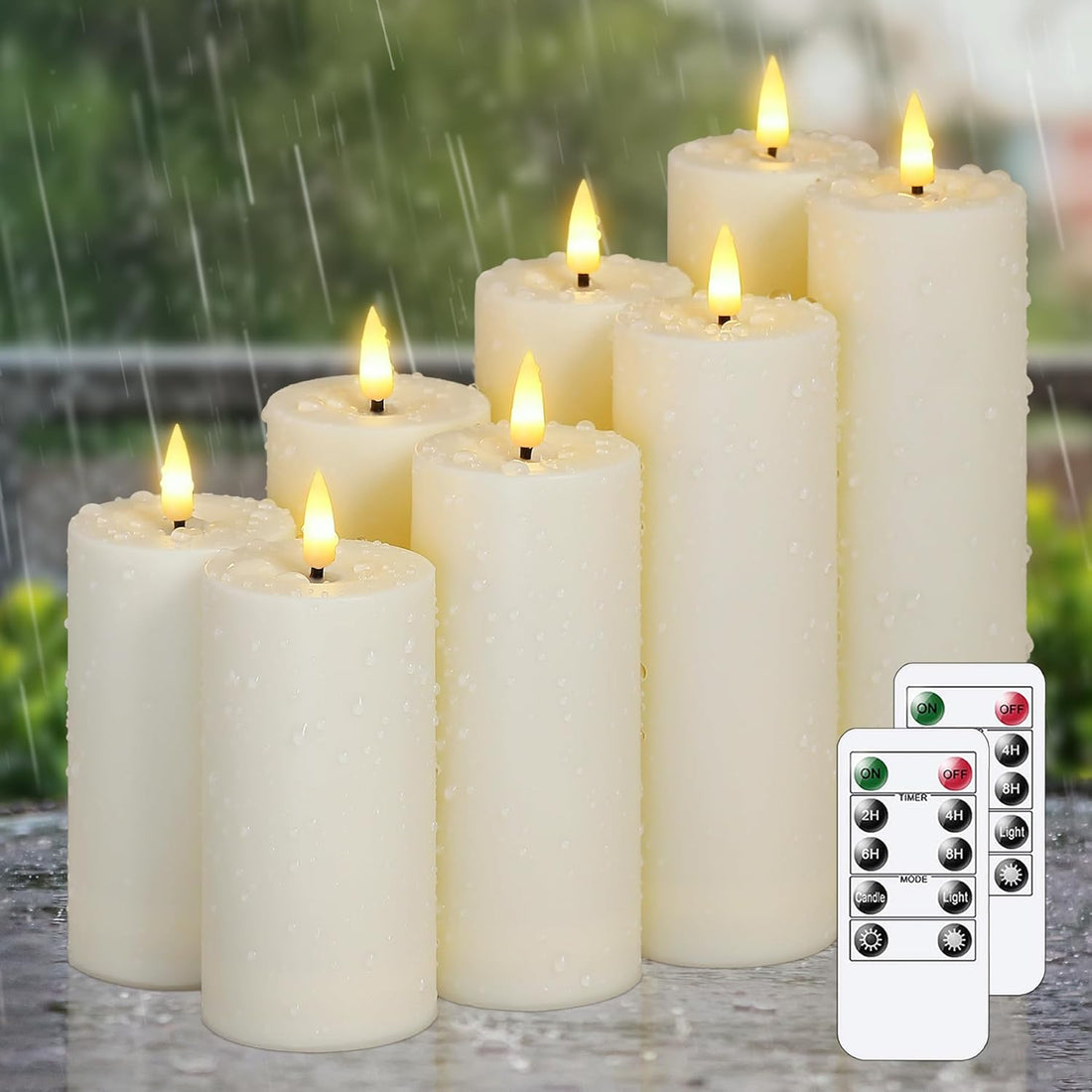Candele LED impermeabili e senza fiamma