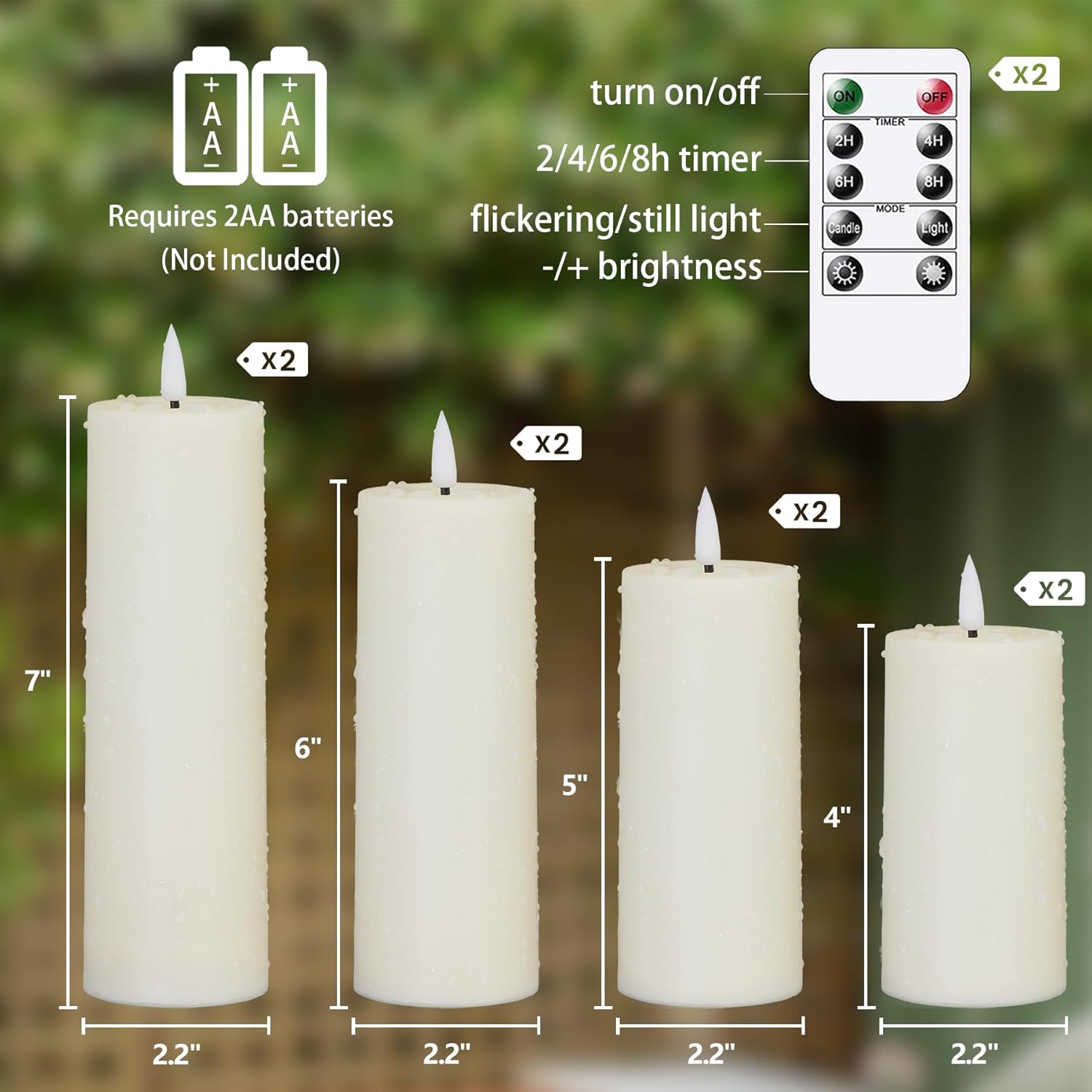 Candele LED impermeabili e senza fiamma